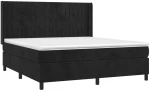 ΚΡΕΒΑΤΙ BOXSPRING ΜΕ ΣΤΡΩΜΑ & LED ΜΑΥΡΟ 160X200 ΕΚ. ΒΕΛΟΥΔΙΝΟ 3139693
