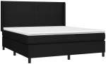 ΚΡΕΒΑΤΙ BOXSPRING ΜΕ ΣΤΡΩΜΑ & LED ΜΑΥΡΟ 180X200 ΕΚ. ΥΦΑΣΜΑΤΙΝΟ 3138175