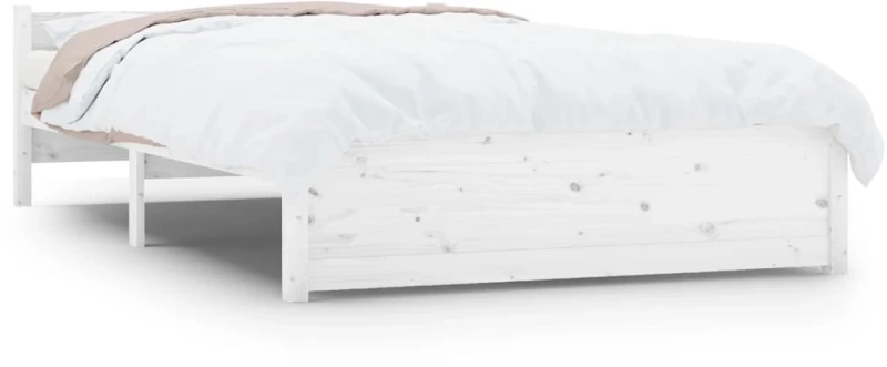 ΠΛΑΙΣΙΟ ΚΡΕΒΑΤΙΟΥ ΛΕΥΚΟ 120X190 ΕΚ. ΜΑΣΙΦ ΞΥΛΟ 4FT SMALL DOUBLE 815015