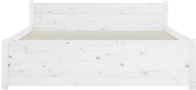 ΠΛΑΙΣΙΟ ΚΡΕΒΑΤΙΟΥ ΛΕΥΚΟ 120X190 ΕΚ. ΜΑΣΙΦ ΞΥΛΟ 4FT SMALL DOUBLE 815015