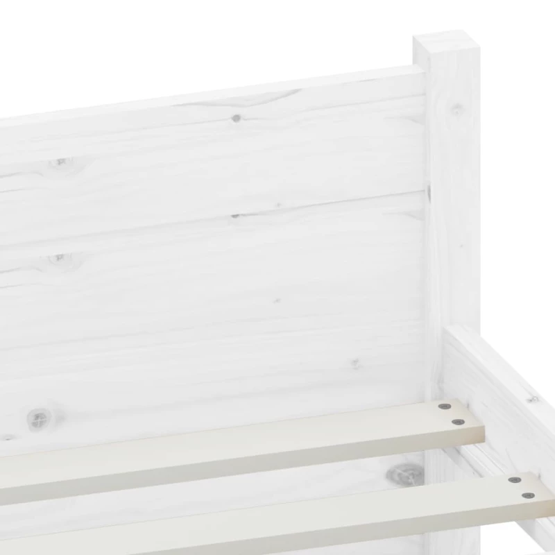 ΠΛΑΙΣΙΟ ΚΡΕΒΑΤΙΟΥ ΛΕΥΚΟ 120X190 ΕΚ. ΜΑΣΙΦ ΞΥΛΟ 4FT SMALL DOUBLE 815015