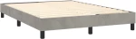 ΚΡΕΒΑΤΙ BOXSPRING ΜΕ ΣΤΡΩΜΑ ΑΝΟΙΧΤΟ ΓΚΡΙ 140X200 ΕΚ. ΒΕΛΟΥΔΙΝΟ 3127493