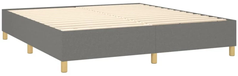 ΚΡΕΒΑΤΙ BOXSPRING ΜΕ ΣΤΡΩΜΑ ΣΚΟΥΡΟ ΓΚΡΙ 160X200 ΕΚ ΥΦΑΣΜΑΤΙΝΟ 3132002