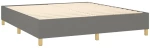 ΚΡΕΒΑΤΙ BOXSPRING ΜΕ ΣΤΡΩΜΑ ΣΚΟΥΡΟ ΓΚΡΙ 160X200 ΕΚ ΥΦΑΣΜΑΤΙΝΟ 3132002