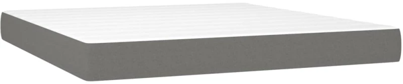 ΚΡΕΒΑΤΙ BOXSPRING ΜΕ ΣΤΡΩΜΑ ΣΚΟΥΡΟ ΓΚΡΙ 160X200 ΕΚ ΥΦΑΣΜΑΤΙΝΟ 3132002
