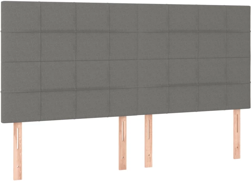 ΚΡΕΒΑΤΙ BOXSPRING ΜΕ ΣΤΡΩΜΑ ΣΚΟΥΡΟ ΓΚΡΙ 160X200 ΕΚ ΥΦΑΣΜΑΤΙΝΟ 3132002