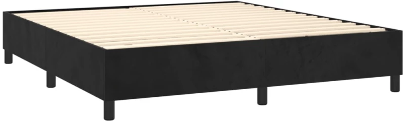 ΚΡΕΒΑΤΙ BOXSPRING ΜΕ ΣΤΡΩΜΑ & LED ΜΑΥΡΟ 160X200 ΕΚ. ΒΕΛΟΥΔΙΝΟ 3136133