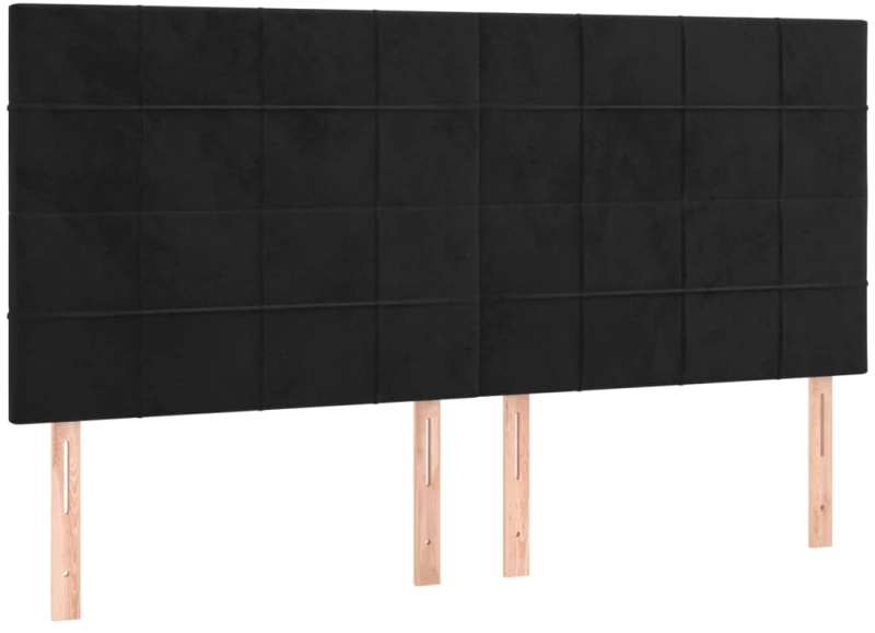 ΚΡΕΒΑΤΙ BOXSPRING ΜΕ ΣΤΡΩΜΑ & LED ΜΑΥΡΟ 160X200 ΕΚ. ΒΕΛΟΥΔΙΝΟ 3136133