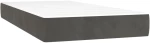 ΚΡΕΒΑΤΙ BOXSPRING ΜΕ ΣΤΡΩΜΑ ΣΚΟΥΡΟ ΓΚΡΙ 100X200 ΕΚ. ΒΕΛΟΥΔΙΝΟ 3143008