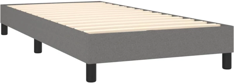 ΚΡΕΒΑΤΙ BOXSPRING ΜΕ ΣΤΡΩΜΑ ΣΚΟΥΡΟ ΓΚΡΙ 80X200 ΕΚ. ΥΦΑΣΜΑΤΙΝΟ 3140330