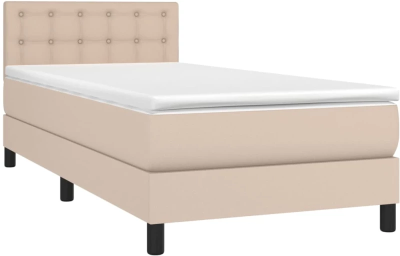 ΚΡΕΒΑΤΙ BOXSPRING ΜΕ ΣΤΡΩΜΑ ΚΑΠΟΥΤΣΙΝΟ 100X200ΕΚ.ΑΠΟ ΣΥΝΘ.ΔΕΡΜΑ 3141112