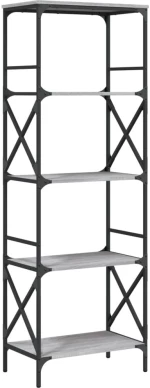 ΒΙΒΛΙΟΘΗΚΗ 5 ΕΠΙΠΕΔΩΝ ΓΚΡΙ SONOMA 59 X 35 X 171 ΕΚ. ΕΠΕΞ. ΞΥΛΟ 837625