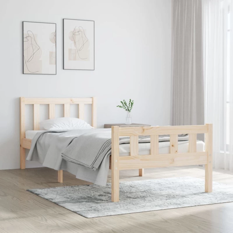 ΠΛΑΙΣΙΟ ΚΡΕΒΑΤΙΟΥ 90 X 190 ΕΚ. ΑΠΟ ΜΑΣΙΦ ΞΥΛΟ 3FT SINGLE 810644