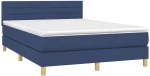 ΚΡΕΒΑΤΙ BOXSPRING ΜΕ ΣΤΡΩΜΑ & LED ΜΠΛΕ 140X190 ΕΚ. ΥΦΑΣΜΑΤΙΝΟ 3133795