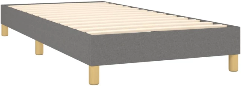 ΚΡΕΒΑΤΙ BOXSPRING ΜΕ ΣΤΡΩΜΑ ΣΚΟΥΡΟ ΓΚΡΙ 90X200 ΕΚ. ΥΦΑΣΜΑΤΙΝΟ 3127014