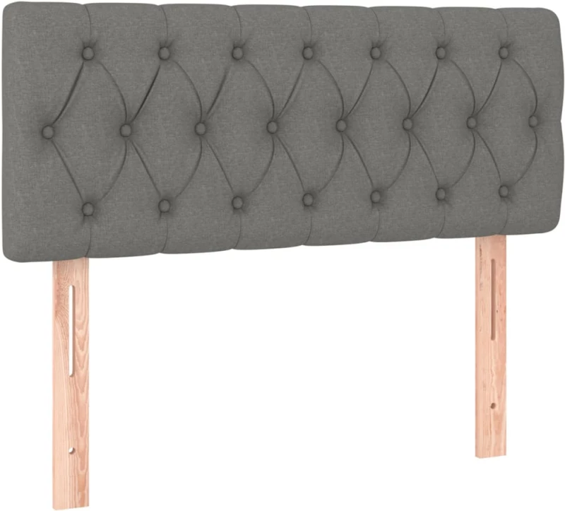 ΚΡΕΒΑΤΙ BOXSPRING ΜΕ ΣΤΡΩΜΑ & LED ΣΚ.ΓΚΡΙ 90X200 ΕΚ. ΥΦΑΣΜΑΤΙΝΟ 3133366