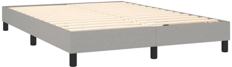 ΚΡΕΒΑΤΙ BOXSPRING ΜΕ ΣΤΡΩΜΑ ΑΝΟΙΧΤΟ ΓΚΡΙ 140X200 ΕΚ. ΥΦΑΣΜΑΤΙΝΟ 3140297