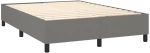 ΚΡΕΒΑΤΙ BOXSPRING ΜΕ ΣΤΡΩΜΑ ΣΚΟΥΡΟ ΓΚΡΙ 140X190 ΕΚ. ΥΦΑΣΜΑΤΙΝΟ 3142010