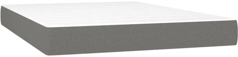 ΚΡΕΒΑΤΙ BOXSPRING ΜΕ ΣΤΡΩΜΑ ΣΚΟΥΡΟ ΓΚΡΙ 140X190 ΕΚ. ΥΦΑΣΜΑΤΙΝΟ 3142010