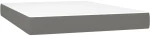 ΚΡΕΒΑΤΙ BOXSPRING ΜΕ ΣΤΡΩΜΑ ΣΚΟΥΡΟ ΓΚΡΙ 140X190 ΕΚ. ΥΦΑΣΜΑΤΙΝΟ 3142010