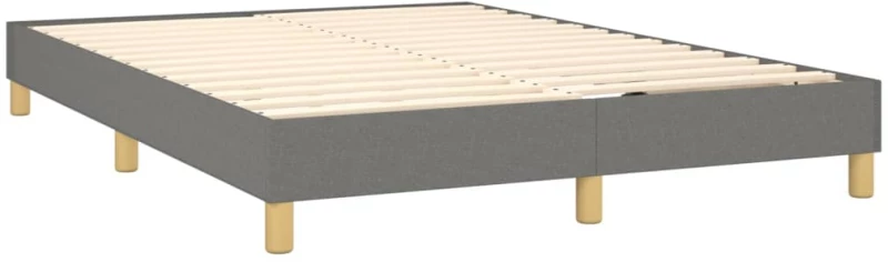 ΚΡΕΒΑΤΙ BOXSPRING ΜΕ ΣΤΡΩΜΑ ΣΚΟΥΡΟ ΓΚΡΙ 140X200 ΕΚ ΥΦΑΣΜΑΤΙΝΟ 3127046