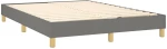 ΚΡΕΒΑΤΙ BOXSPRING ΜΕ ΣΤΡΩΜΑ ΣΚΟΥΡΟ ΓΚΡΙ 140X200 ΕΚ ΥΦΑΣΜΑΤΙΝΟ 3127046