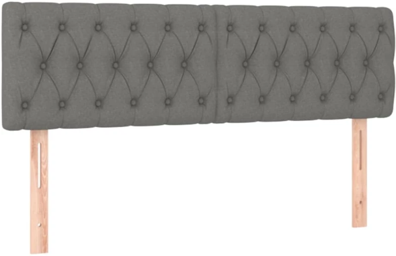 ΚΡΕΒΑΤΙ BOXSPRING ΜΕ ΣΤΡΩΜΑ ΣΚΟΥΡΟ ΓΚΡΙ 140X200 ΕΚ ΥΦΑΣΜΑΤΙΝΟ 3127046