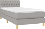 ΚΡΕΒΑΤΙ BOXSPRING ΜΕ ΣΤΡΩΜΑ & LED ΑΝ.ΓΚΡΙ 90X190 ΕΚ. ΥΦΑΣΜΑΤΙΝΟ 3133917