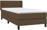 ΚΡΕΒΑΤΙ BOXSPRING ΜΕ ΣΤΡΩΜΑ ΣΚΟΥΡΟ ΚΑΦΕ 90X200 ΕΚ. ΥΦΑΣΜΑΤΙΝΟ 3129764