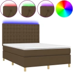 ΚΡΕΒΑΤΙ BOXSPRING ΜΕ ΣΤΡΩΜΑ & LED ΣΚ.ΚΑΦΕ 140X200 ΕΚ ΥΦΑΣΜΑΤΙΝΟ 3135760