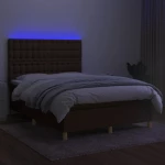 ΚΡΕΒΑΤΙ BOXSPRING ΜΕ ΣΤΡΩΜΑ & LED ΣΚ.ΚΑΦΕ 140X200 ΕΚ ΥΦΑΣΜΑΤΙΝΟ 3135760