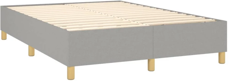 ΚΡΕΒΑΤΙ BOXSPRING ΜΕ ΣΤΡΩΜΑ ΑΝΟΙΧΤΟ ΓΚΡΙ 140X190 ΕΚ. ΥΦΑΣΜΑΤΙΝΟ 3142569