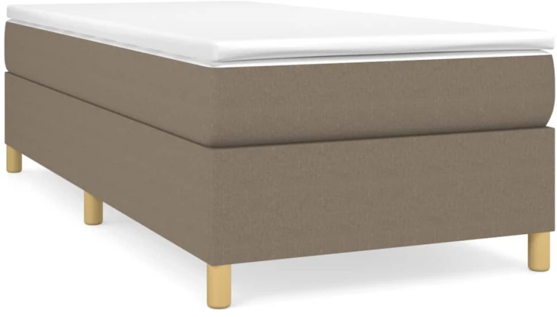 ΚΡΕΒΑΤΙ BOXSPRING ΜΕ ΣΤΡΩΜΑ TAUPE 100 X 200 ΕΚ. ΥΦΑΣΜΑΤΙΝΟ 3144502