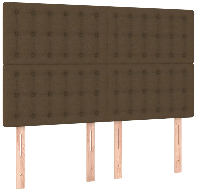 ΚΡΕΒΑΤΙ BOXSPRING ΜΕ ΣΤΡΩΜΑ ΣΚΟΥΡΟ ΚΑΦΕ 140X200 ΕΚ ΥΦΑΣΜΑΤΙΝΟ 3136920