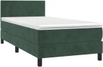 ΚΡΕΒΑΤΙ BOXSPRING ΜΕ ΣΤΡΩΜΑ & LED ΣΚ. ΠΡΑΣΙΝΟ 90X200 ΕΚ ΒΕΛΟΥΔΟ 3134264