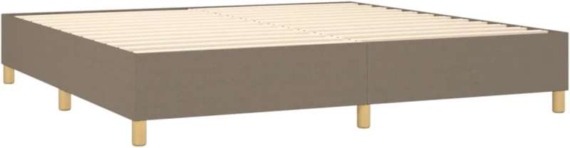 ΚΡΕΒΑΤΙ BOXSPRING ΜΕ ΣΤΡΩΜΑ & LED TAUPE 200X200 ΕΚ. ΥΦΑΣΜΑΤΙΝΟ 3138985