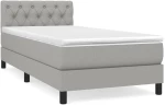 ΚΡΕΒΑΤΙ BOXSPRING ΜΕ ΣΤΡΩΜΑ ΑΝΟΙΧΤΟ ΓΚΡΙ 80X200 ΕΚ. ΥΦΑΣΜΑΤΙΝΟ 3140249