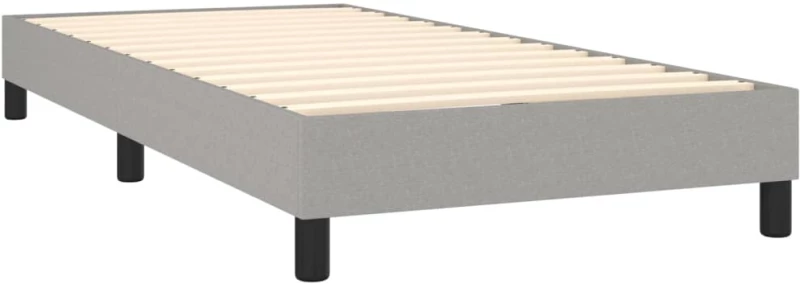 ΚΡΕΒΑΤΙ BOXSPRING ΜΕ ΣΤΡΩΜΑ ΑΝΟΙΧΤΟ ΓΚΡΙ 80X200 ΕΚ. ΥΦΑΣΜΑΤΙΝΟ 3140249