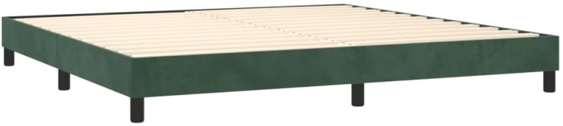 ΚΡΕΒΑΤΙ BOXSPRING ΜΕ ΣΤΡΩΜΑ ΣΚΟΥΡΟ ΠΡΑΣΙΝΟ 200X200ΕΚ. ΒΕΛΟΥΔΙΝΟ 3141206