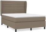 ΚΡΕΒΑΤΙ BOXSPRING ΜΕ ΣΤΡΩΜΑ TAUPE 140X200 ΕΚ. ΥΦΑΣΜΑΤΙΝΟ 3128049