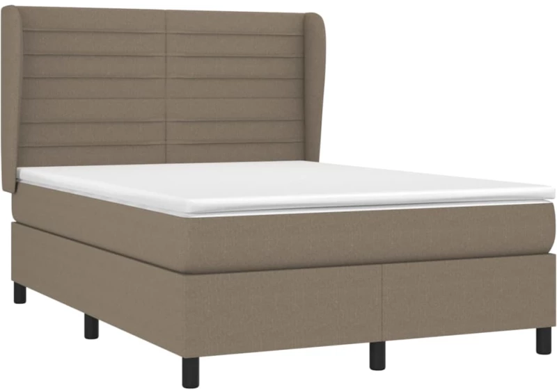 ΚΡΕΒΑΤΙ BOXSPRING ΜΕ ΣΤΡΩΜΑ TAUPE 140X200 ΕΚ. ΥΦΑΣΜΑΤΙΝΟ 3128049