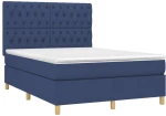 ΚΡΕΒΑΤΙ BOXSPRING ΜΕ ΣΤΡΩΜΑ & LED ΜΠΛΕ 140X190 ΕΚ. ΥΦΑΣΜΑΤΙΝΟ 3135675