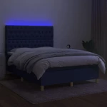 ΚΡΕΒΑΤΙ BOXSPRING ΜΕ ΣΤΡΩΜΑ & LED ΜΠΛΕ 140X190 ΕΚ. ΥΦΑΣΜΑΤΙΝΟ 3135675
