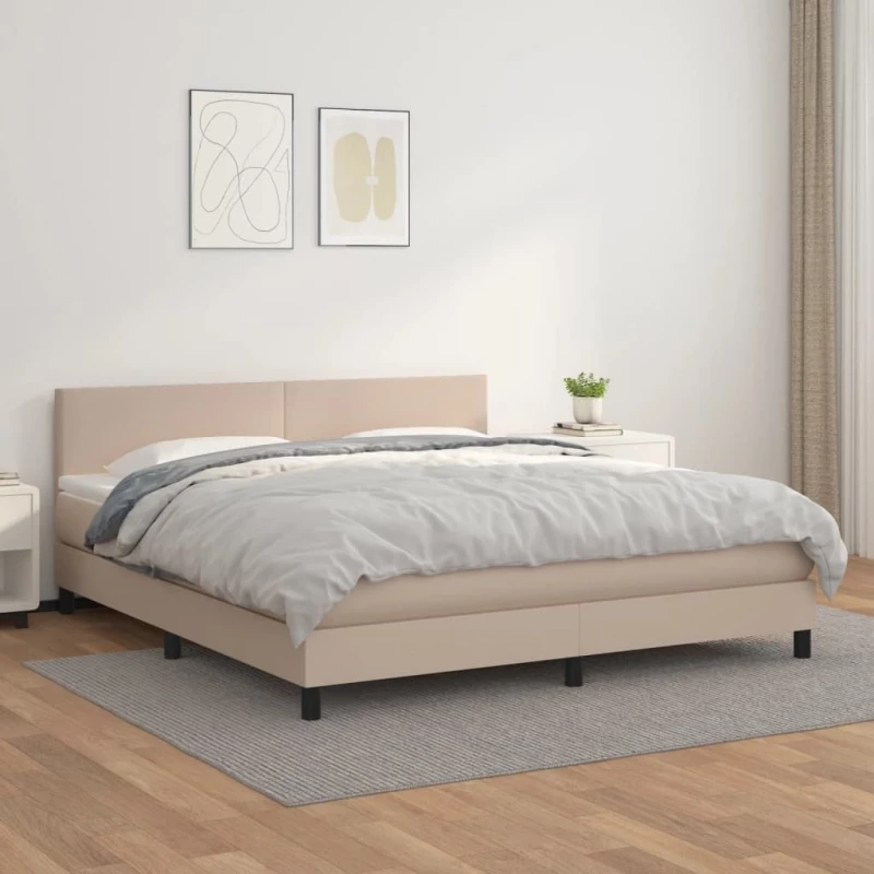 ΚΡΕΒΑΤΙ BOXSPRING ΜΕ ΣΤΡΩΜΑ ΚΑΠΟΥΤΣΙΝΟ 180X200 ΕΚ. ΣΥΝΘ. ΔΕΡΜΑ 3141022