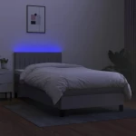 ΚΡΕΒΑΤΙ BOXSPRING ΜΕ ΣΤΡΩΜΑ & LED ΑΝ.ΓΚΡΙ 100X200 ΕΚ ΥΦΑΣΜΑΤΙΝΟ 3133293