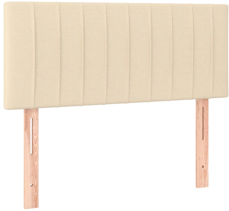 ΚΡΕΒΑΤΙ BOXSPRING ΜΕ ΣΤΡΩΜΑ & LED ΚΡΕΜ 120X200 ΕΚ. ΥΦΑΣΜΑΤΙΝΟ 3133306