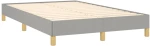 ΚΡΕΒΑΤΙ BOXSPRING ΜΕ ΣΤΡΩΜΑ ΑΝΟΙΧΤΟ ΓΚΡΙ 120X200 ΕΚ. ΥΦΑΣΜΑΤΙΝΟ 3140761