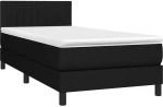 ΚΡΕΒΑΤΙ BOXSPRING ΜΕ ΣΤΡΩΜΑ & LED ΜΑΥΡΟ 100X200 ΕΚ. ΥΦΑΣΜΑΤΙΝΟ 3133295