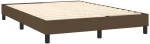 ΚΡΕΒΑΤΙ BOXSPRING ΜΕ ΣΤΡΩΜΑ ΣΚΟΥΡΟ ΚΑΦΕ 140X190 ΕΚ. ΥΦΑΣΜΑΤΙΝΟ 3126400