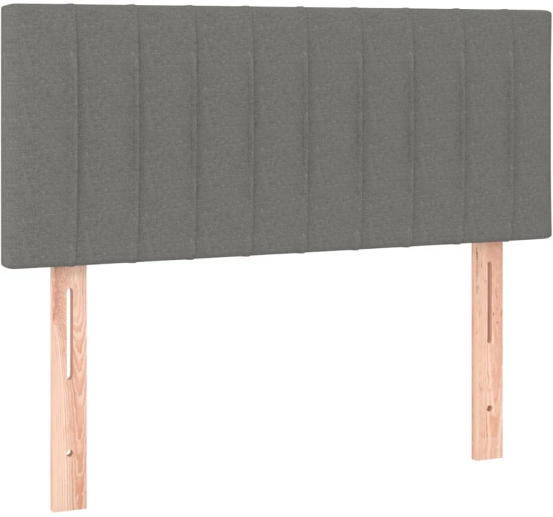ΚΡΕΒΑΤΙ BOXSPRING ΜΕ ΣΤΡΩΜΑ & LED ΣΚ.ΓΚΡΙ 90X200 ΕΚ. ΥΦΑΣΜΑΤΙΝΟ 3133286